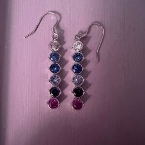 Melyn French Hook Beaded Drop Earrings Multi Color